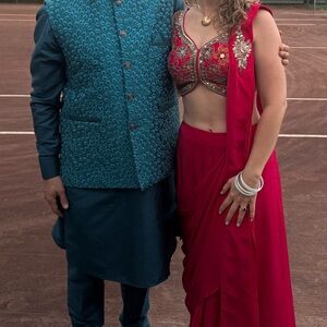 Red Lehenga Traditional Outfit Set for Indian Wedding